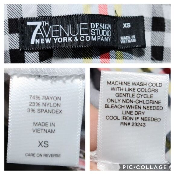 New York & Company Plaid Stretch Ankle Length Pant - Picture 11 of 12